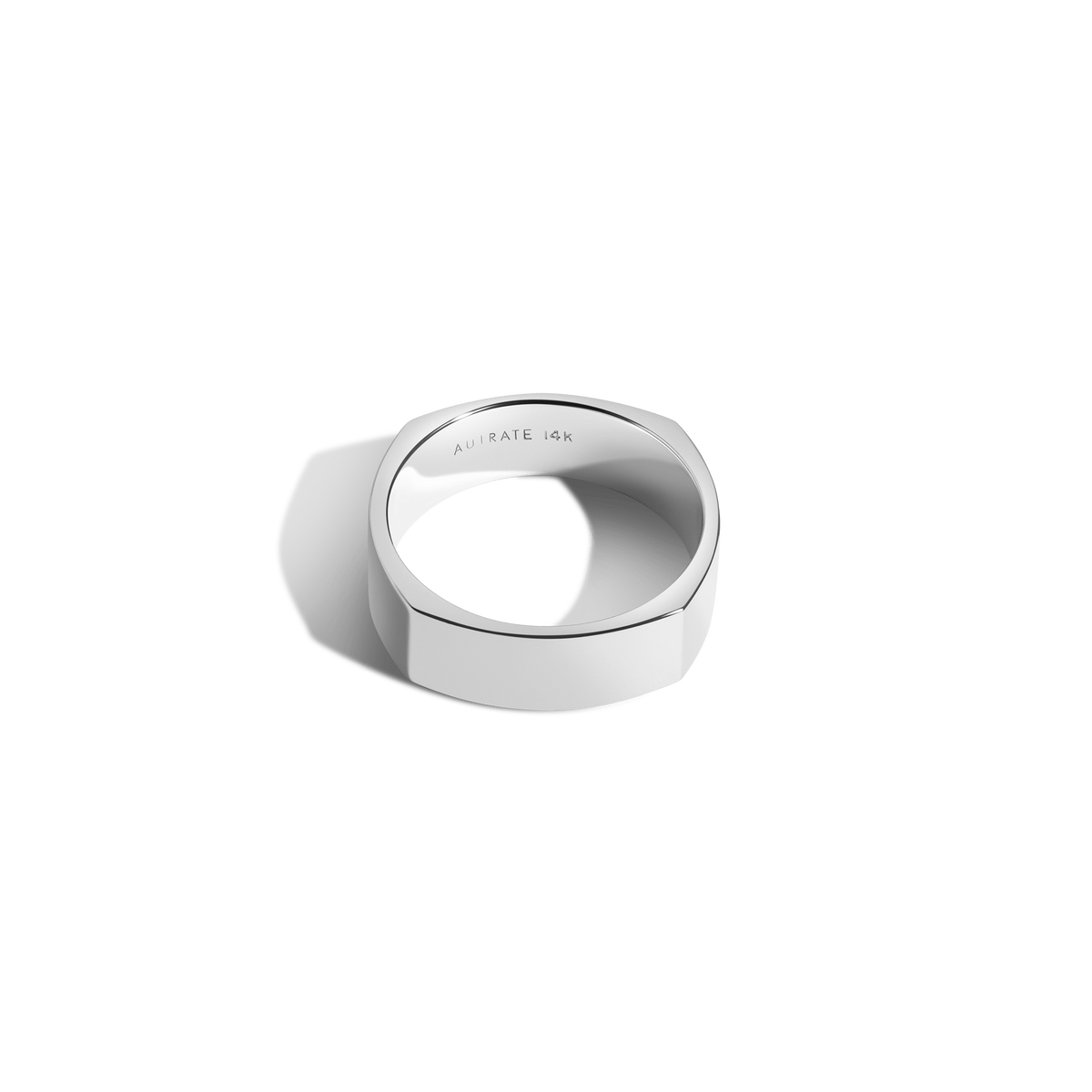 Geometric Square Band White Gold 14k 18k