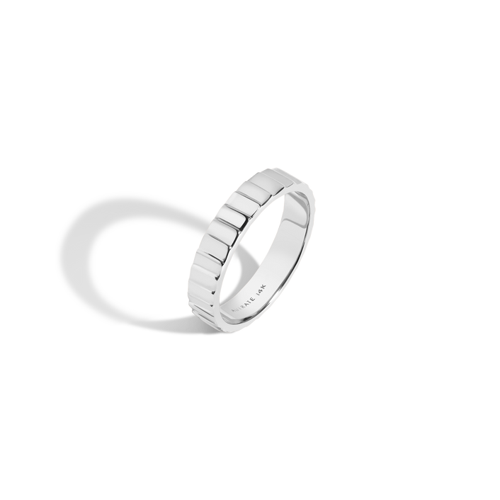 Infinity Band White Gold 14k 18k Front First