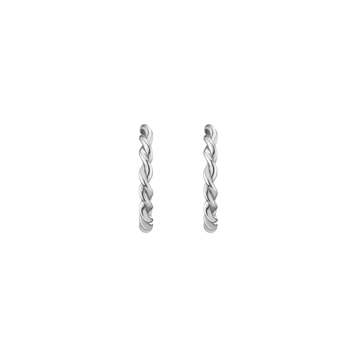 Gold Twist Hoop Earrings White Gold Vermeil 14K 18K Single | Pair