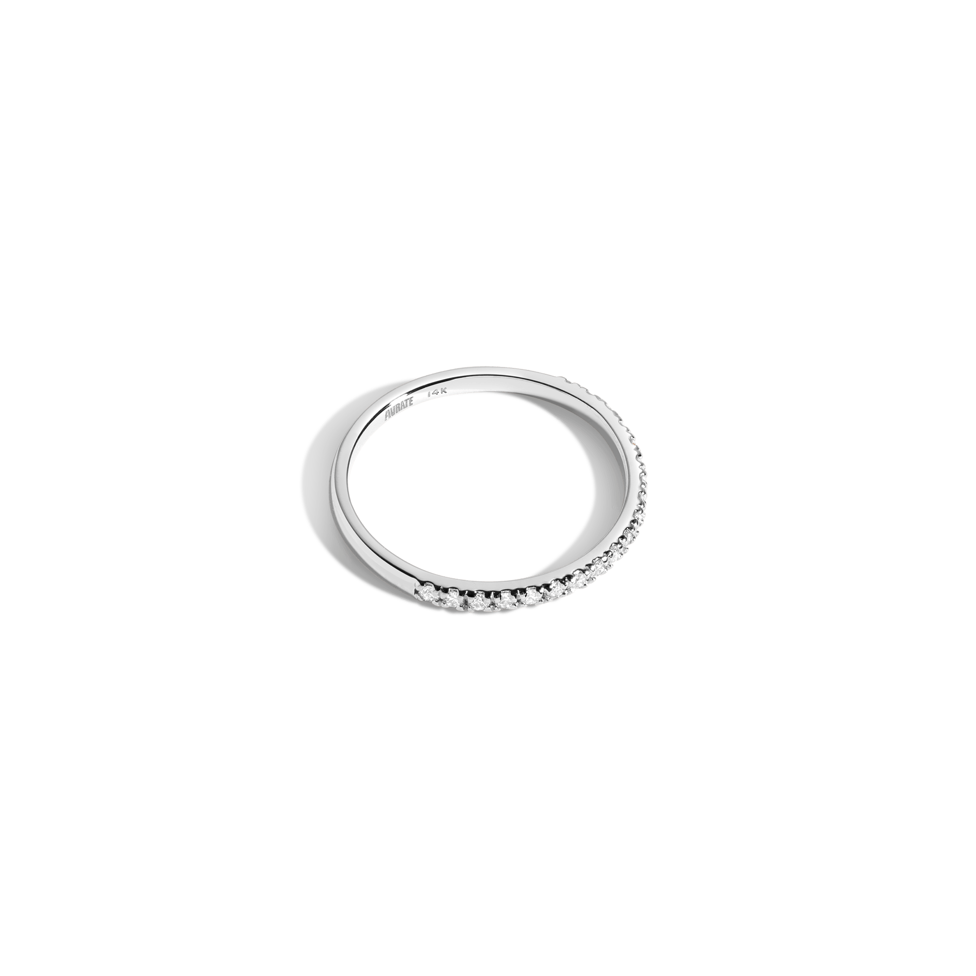 Half Quadricolor Ring (White Topaz)