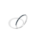 Half Quadricolor Ring (Blue Sapphire)