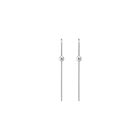 Long Gold Ball Hook Earrings