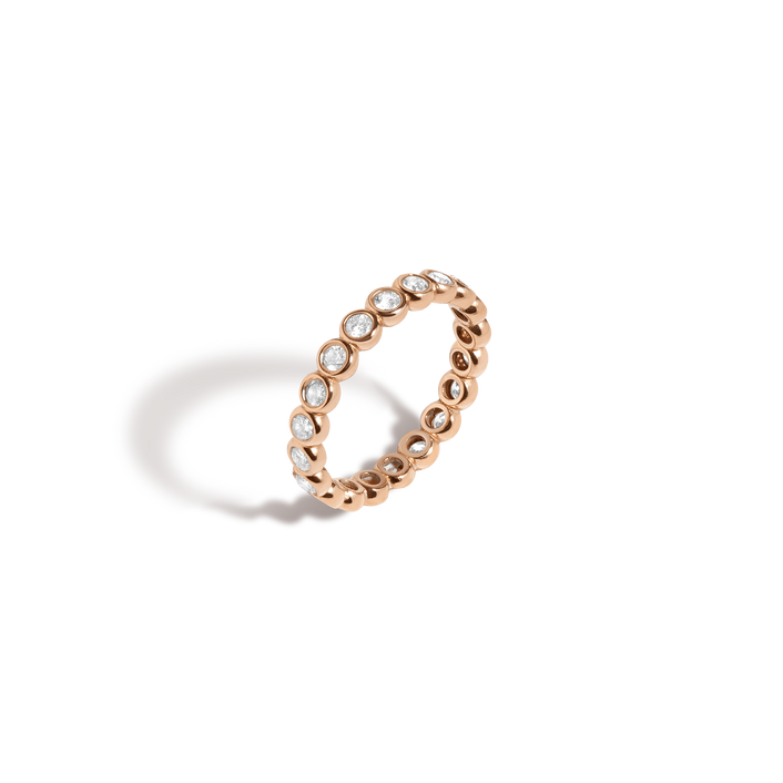 Diamond Eternity Ring Rose Gold 14K 18K First