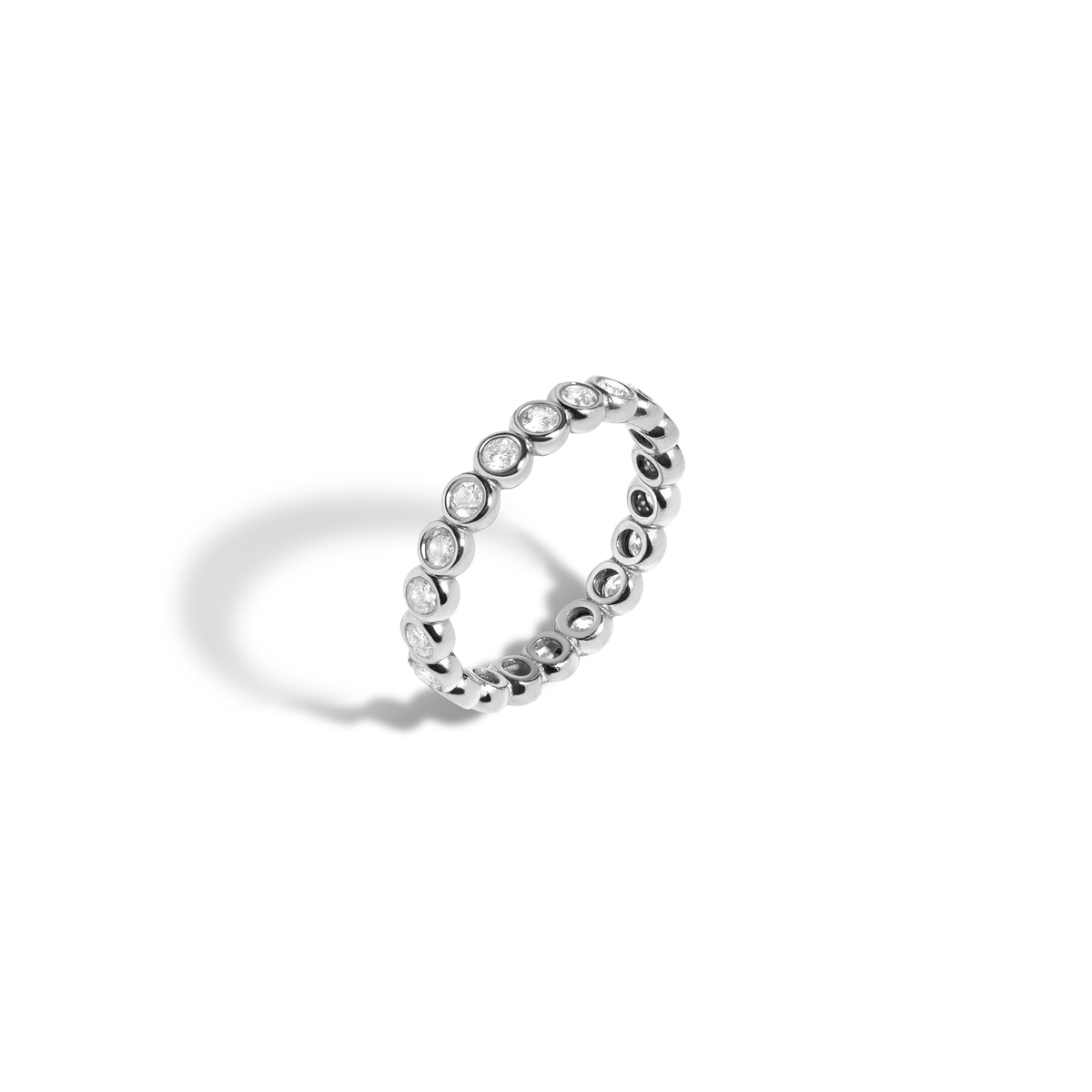 Diamond Eternity Ring White Gold 14K 18K First