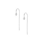 Long Midi Diamond Hook Earrings