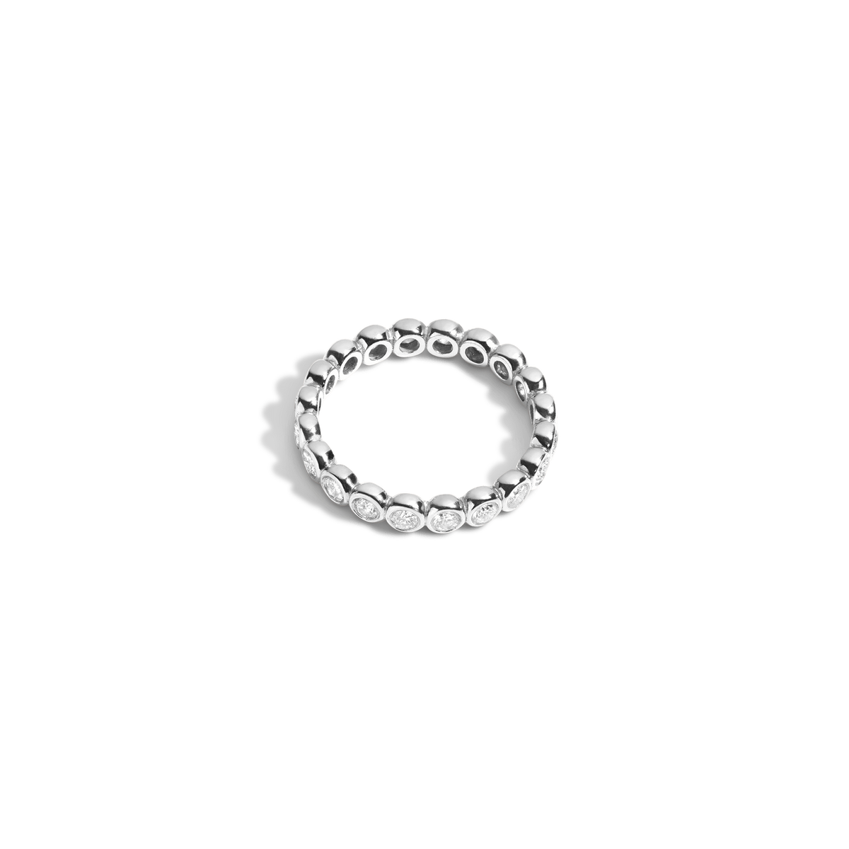 Diamond Eternity Ring White Gold 14K 18K
