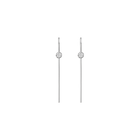 Long Midi Diamond Hook Earrings