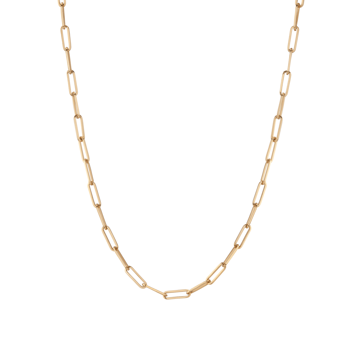 Large Chain Necklace Yellow Gold Vermeil 14K 18K 18in First