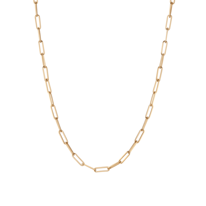 Large Chain Necklace Yellow Gold Vermeil 14K 18K 18in First