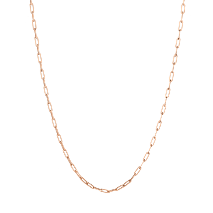 Medium Chain Necklace Rose Gold Vermeil 14K 18K 18in 22in First
