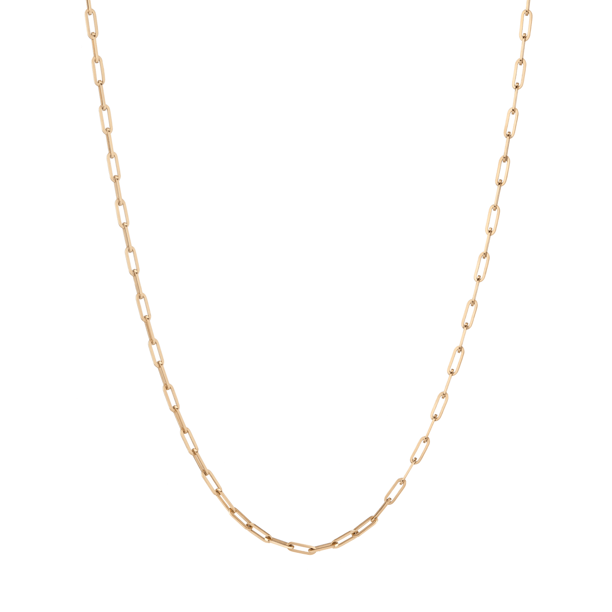 Medium Chain Necklace Yellow Gold Vermeil 14K 18K 18in 22in First