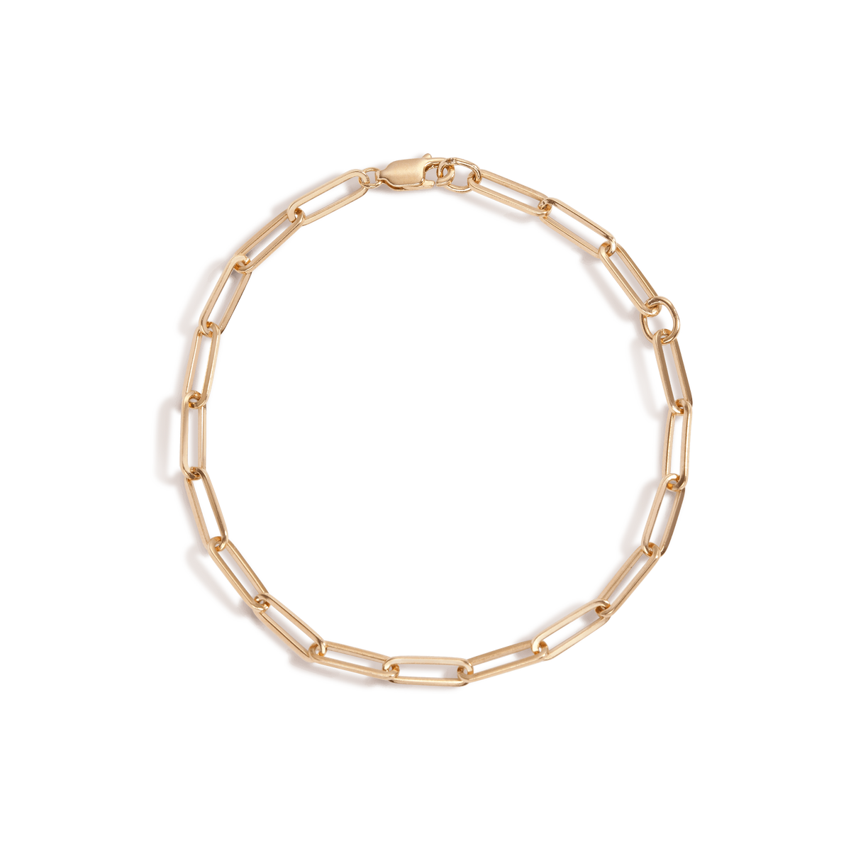 Large Chain Bracelet Yellow Gold Vermeil 14K 18K
