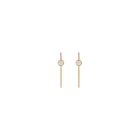 Short Midi Diamond Hook Earrings