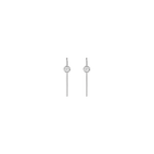 Short Midi Diamond Hook Earrings