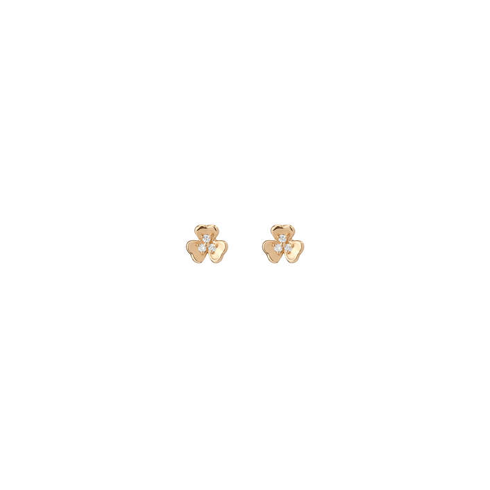 Clover Stud Earrings Yellow Gold 14K 18K Gold Single | Pair First