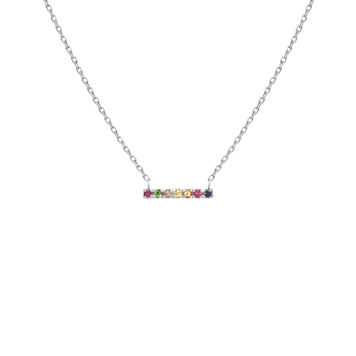 Kaleidoscope Midi Bar Pendant White Gold 14K 18K First