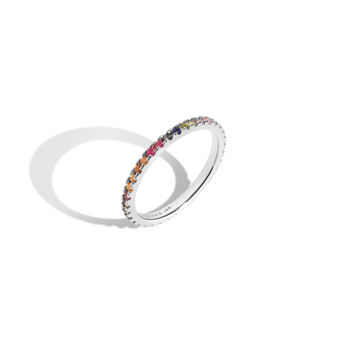 Kaleidoscope Quadricolor Ring White Gold 14K 18K First