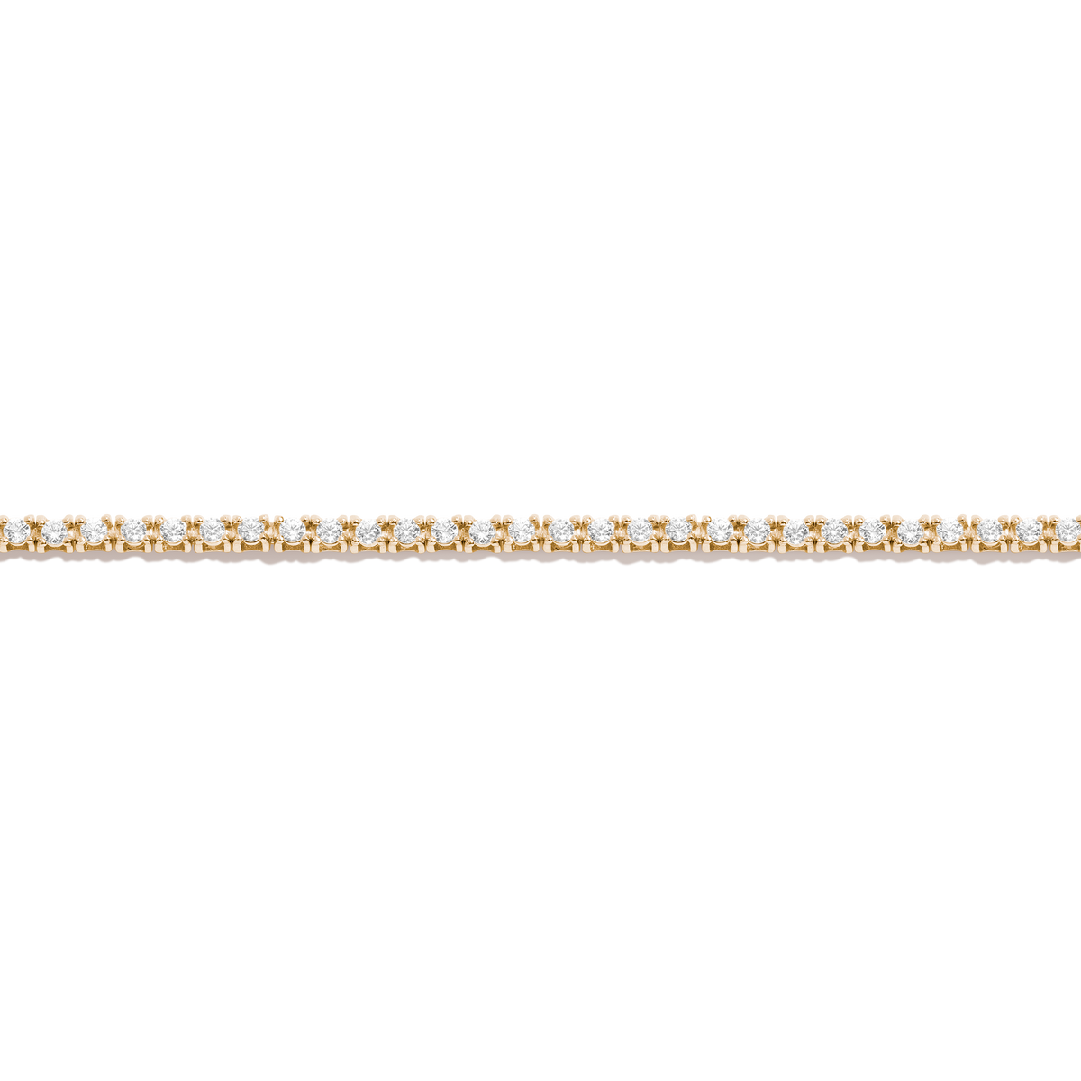 Dazzling Diamond Tennis Bracelet 14K 18K Yellow Gold 6.5in 7in 7.5in Small Medium Large