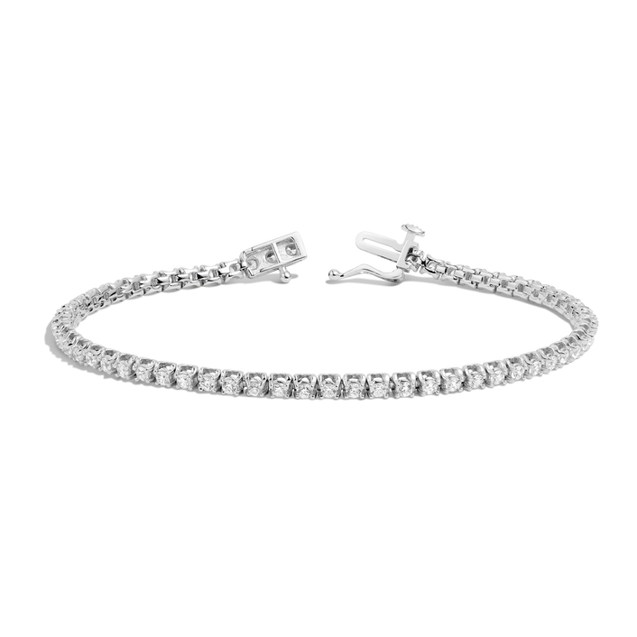 Dazzling Diamond Tennis Bracelet 14K 18K White Gold 6.5in 7in 7.5in Small Medium Large First