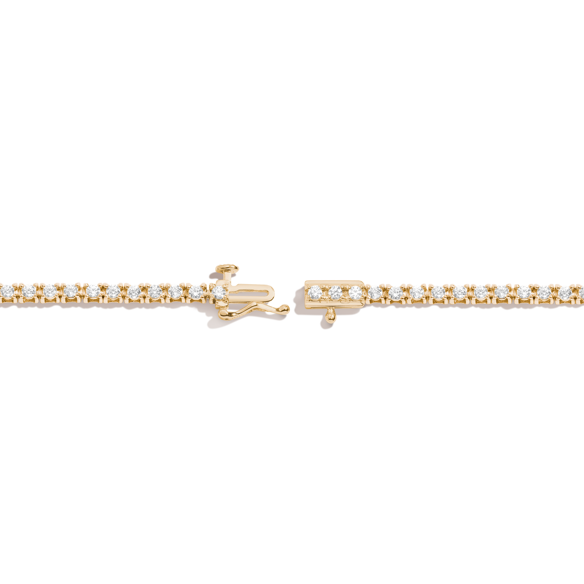 Dazzling Diamond Tennis Bracelet 14K 18K Yellow Gold 6.5in 7in 7.5in Small Medium Large
