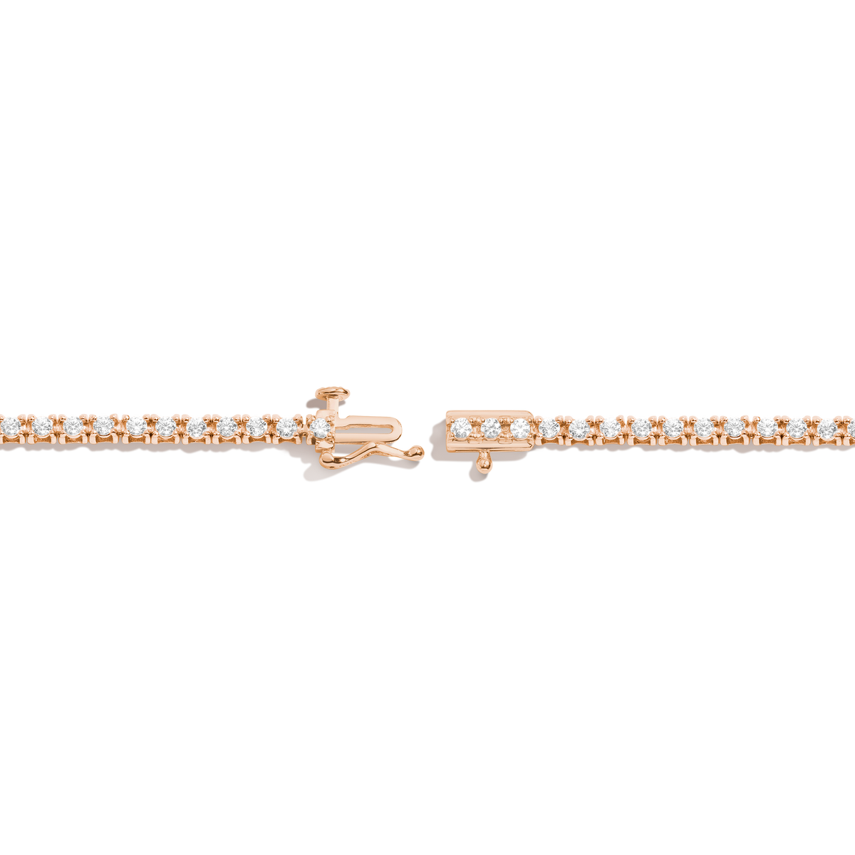 Dazzling Diamond Tennis Bracelet 14K 18K Rose Gold 6.5in 7in 7.5in Small Medium Large