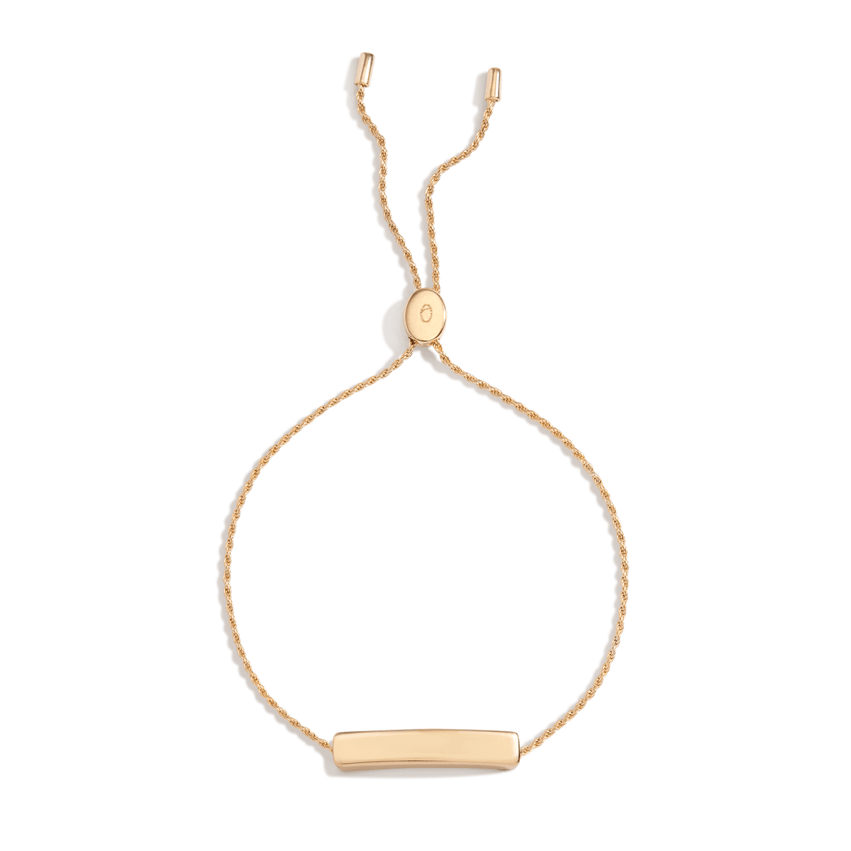 Mini & Me Gold Bar Slider Bracelet Vermeil 14K 18K Yellow Gold 8in (~age 0-12Y) 10in (~age 13Y+)