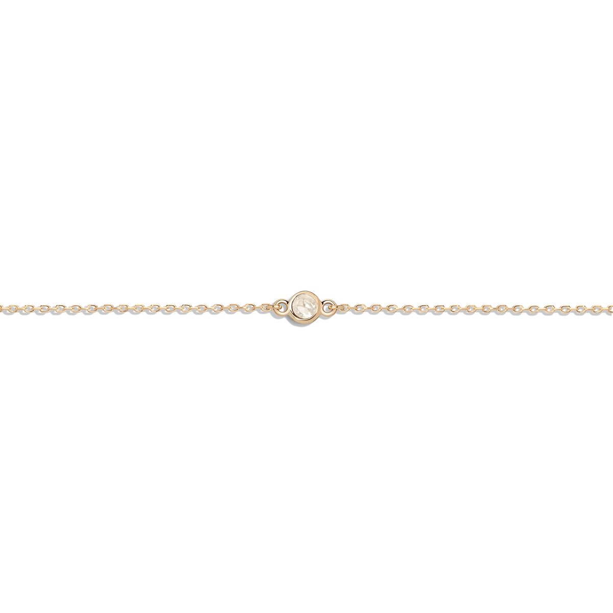 Birthstone Bracelet Moonstone - Jun 14K 18K Yellow Gold