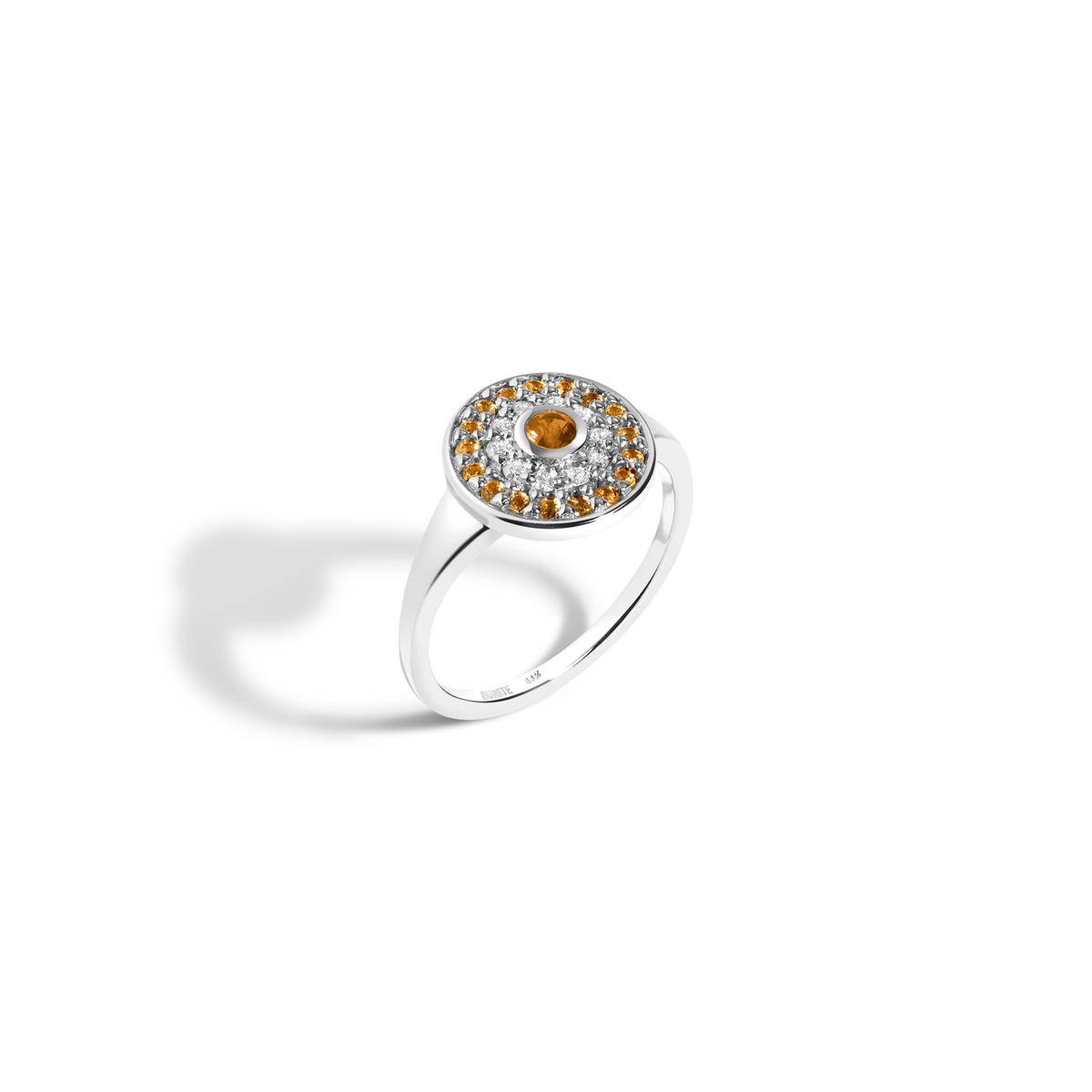 Mommy and Me Heart Mommy Necklace Only 14K White Gold 18K White Gold