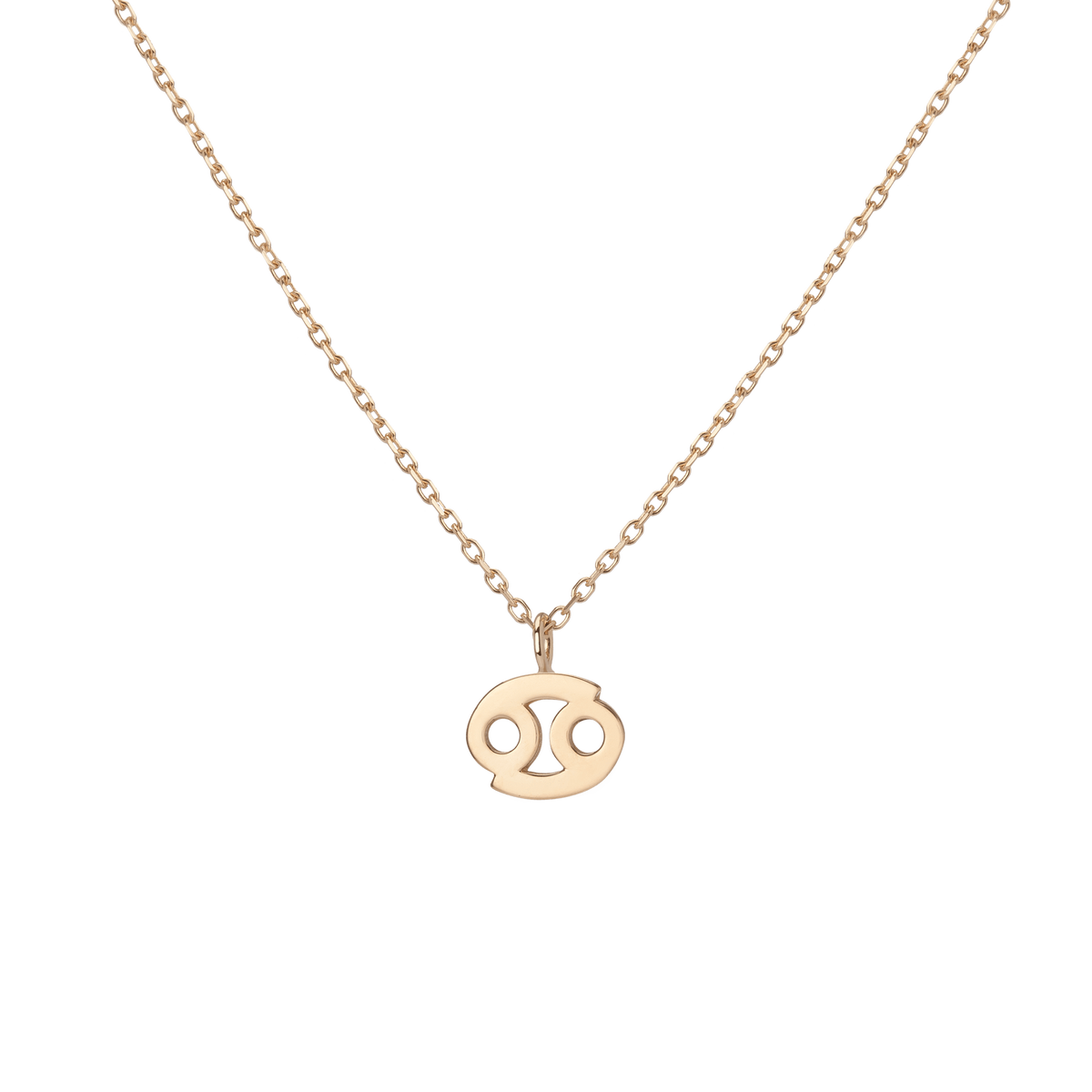 Zodiac Necklace Cancer Gold Vermeil 14K 18K Yellow Gold
