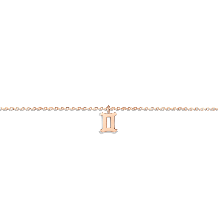 Zodiac Bracelet Gemini Gold Vermeil 14K 18K Rose Gold First
