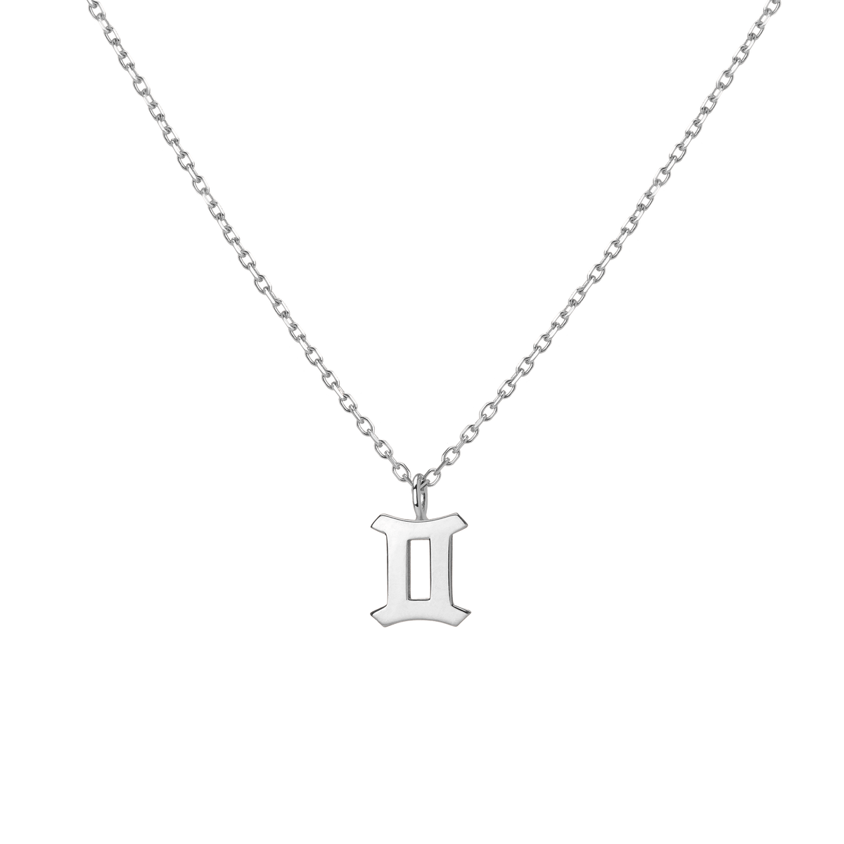Zodiac Necklace Gemini Gold Vermeil 14K 18K White Gold
