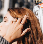 Mini Wraparound Ring with White Diamonds