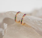 Kaleidoscope Huggie Earrings