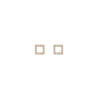 Diamond Square Stud Earrings