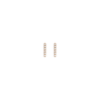 Diamond Square Huggie Earrings