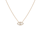 Pave Diamond Evil Eye Necklace