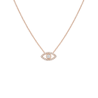 Pave Diamond Evil Eye Necklace