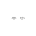 Pave Diamond Evil Eye Earrings