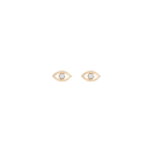 Diamond Bezel Evil Eye Earrings