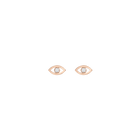 Diamond Bezel Evil Eye Earrings
