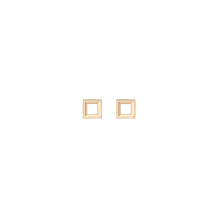 Solid Square Stud Earrings