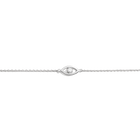Diamond Bezel Evil Eye Bracelet