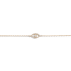 Pave Diamond Evil Eye Bracelet