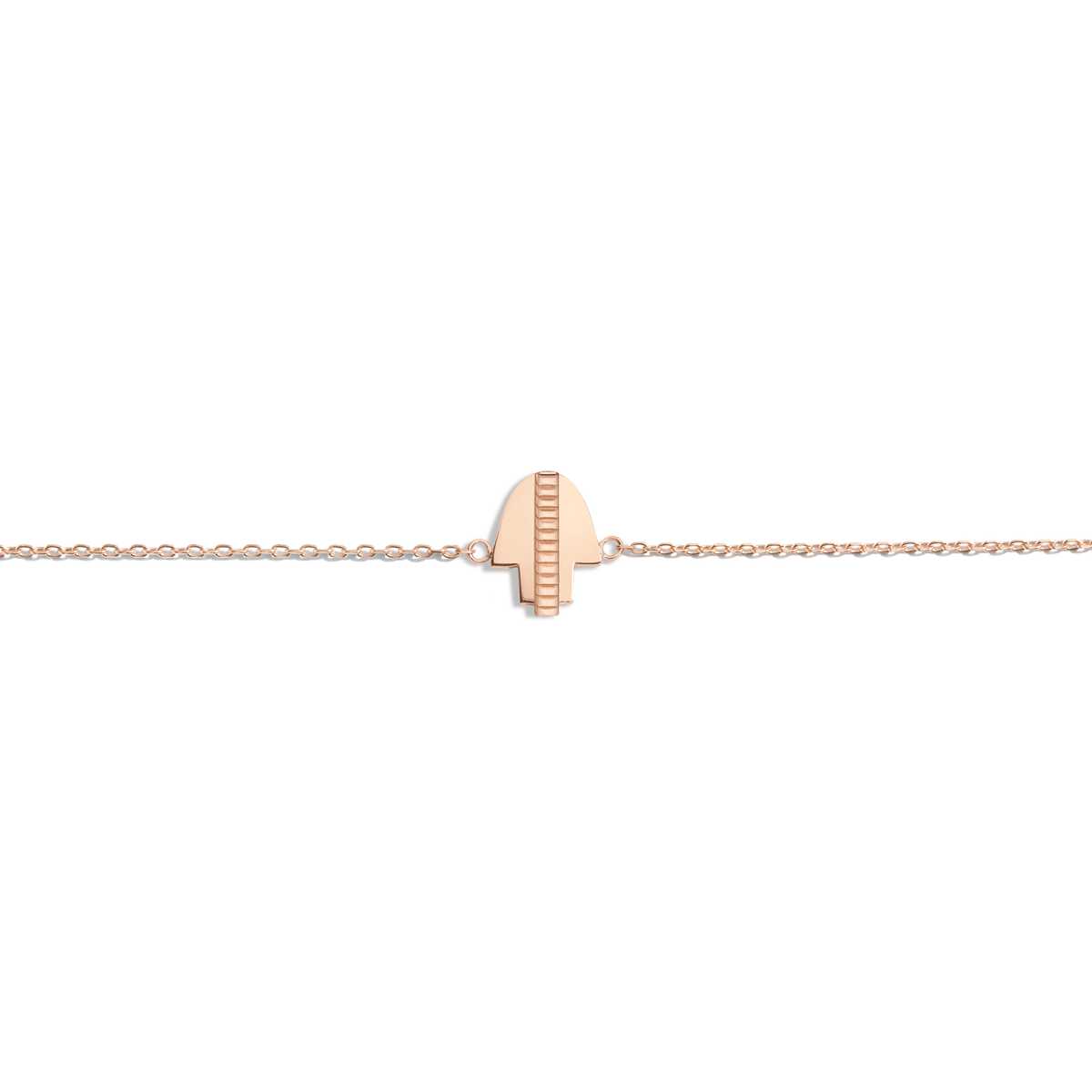 Geometric Hamsa Bracelet Rose Gold Vermeil 14K Rose Gold 18K Rose Gold First 