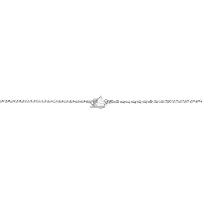 Trillion Cut Diamond Bracelet White Gold Vermeil 14K White Gold 18K White Gold White Diamonds First 