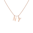 Double Mini Gold Letter Charm Pendant