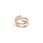 Wraparound Ring with White Diamonds