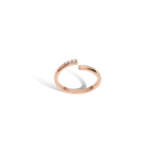 Mini Wraparound Ring with White Diamonds