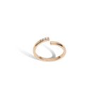 Mini Wraparound Ring with White Diamonds