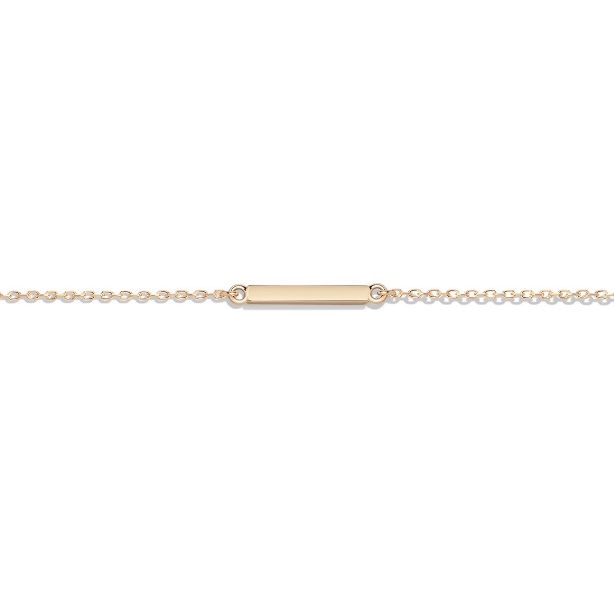 Midi Gold Bar Anklet Yellow Gold 14K 18K Gold First